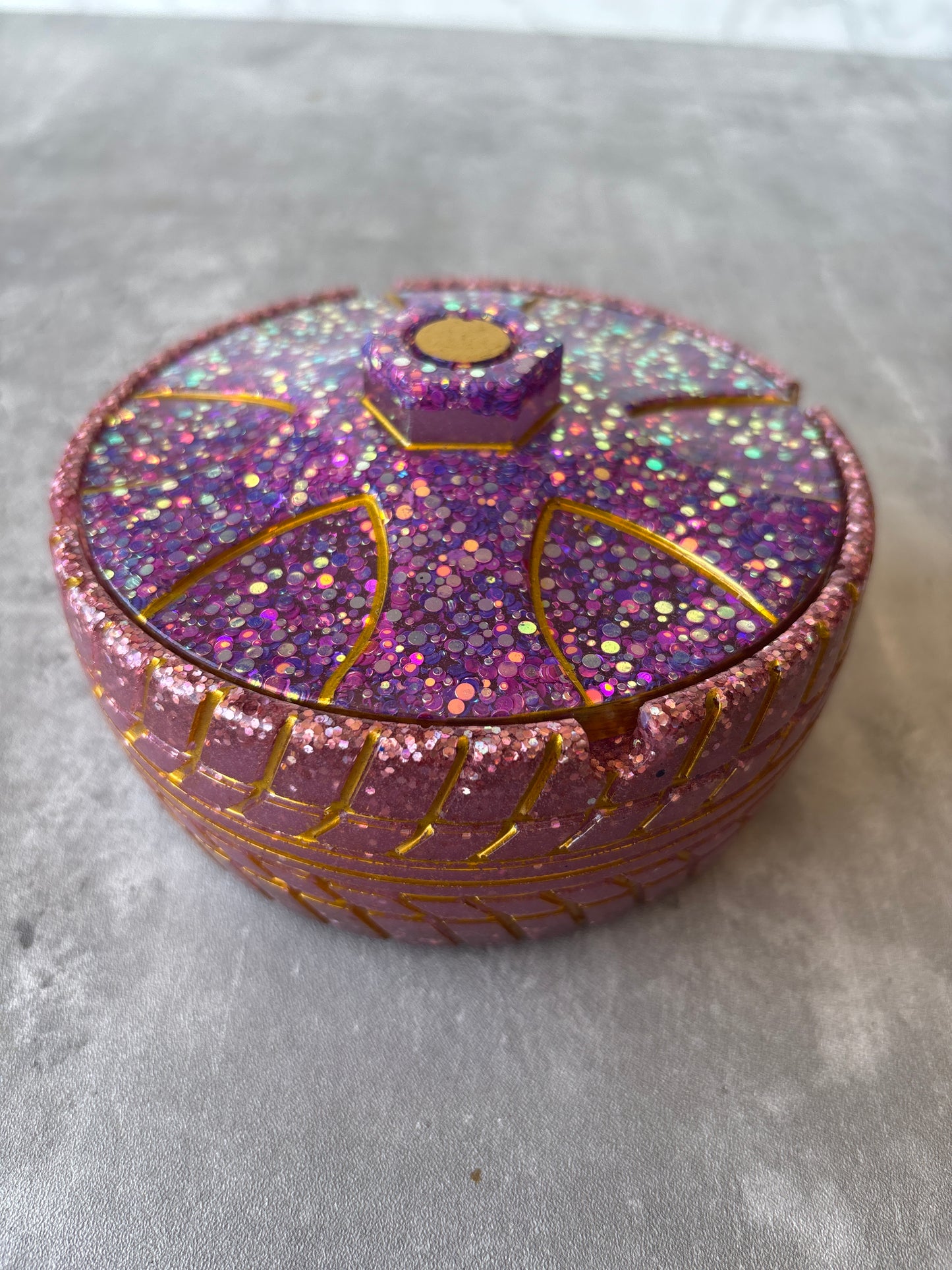 Purple Wheel Ashtray