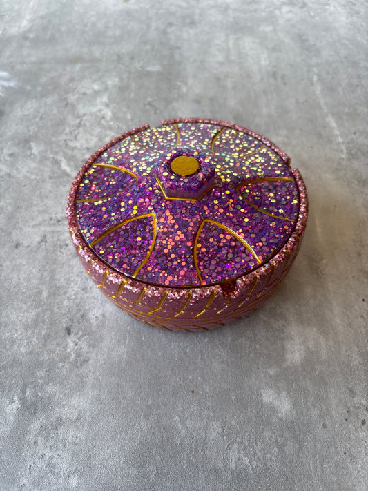 Purple Wheel Ashtray