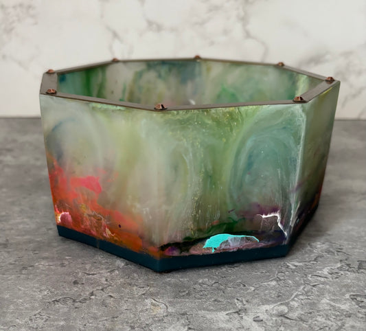 Octagon Resin Vessel