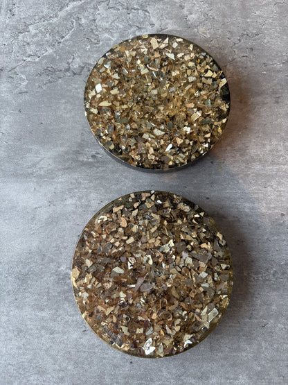 4pc Round Large Coasters/Paper Weights