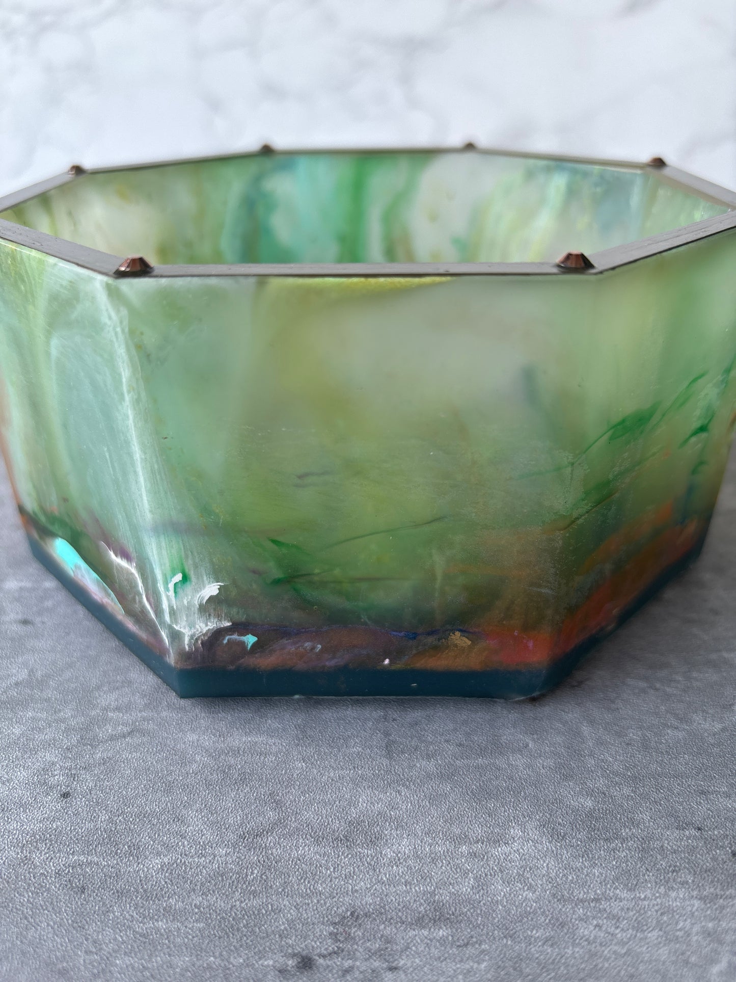 Octagon Resin Vessel
