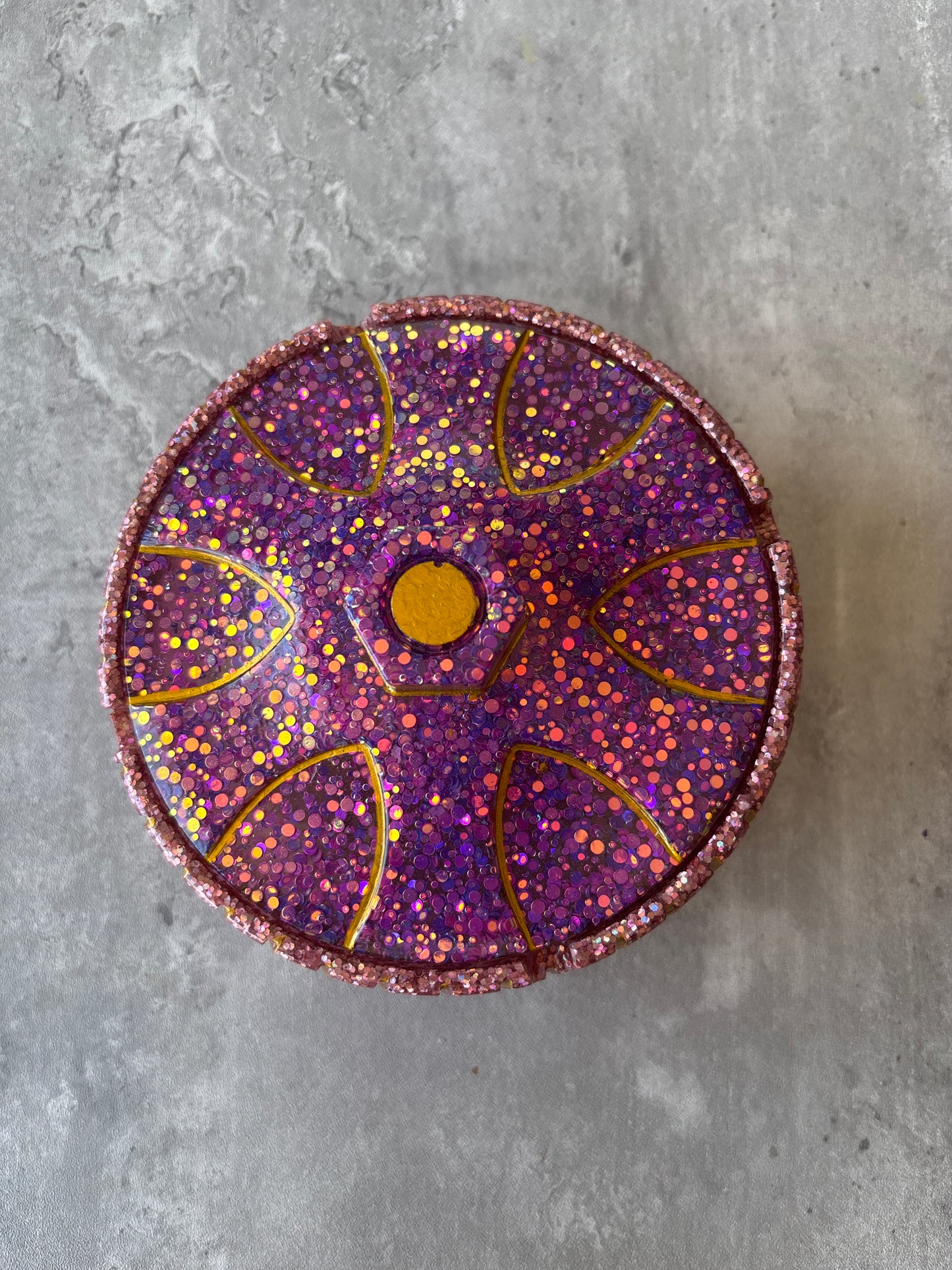 Purple Wheel Ashtray