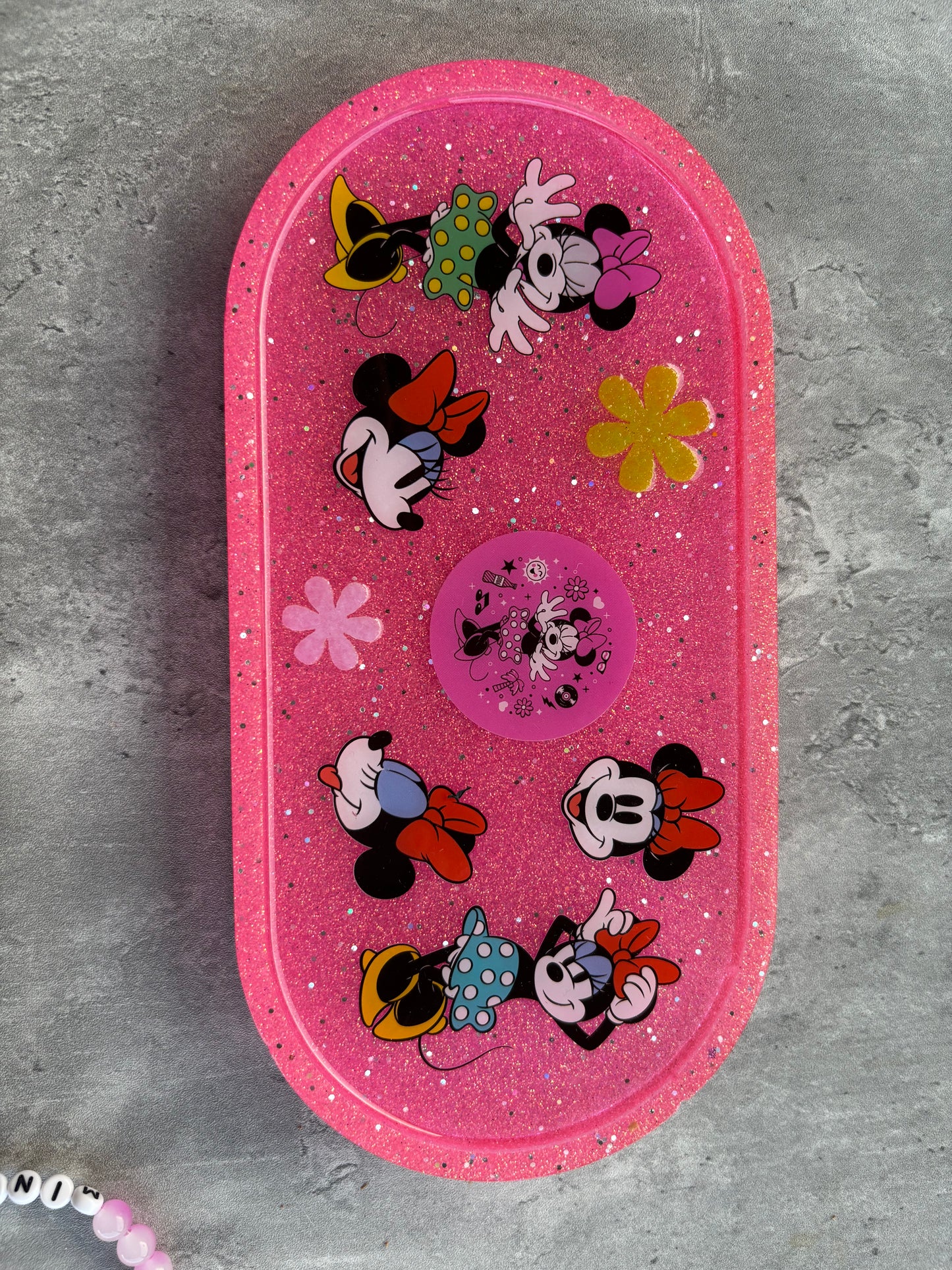 Minnie Mouse Trinket Tray & Bracelet