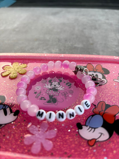 Minnie Mouse Trinket Tray & Bracelet